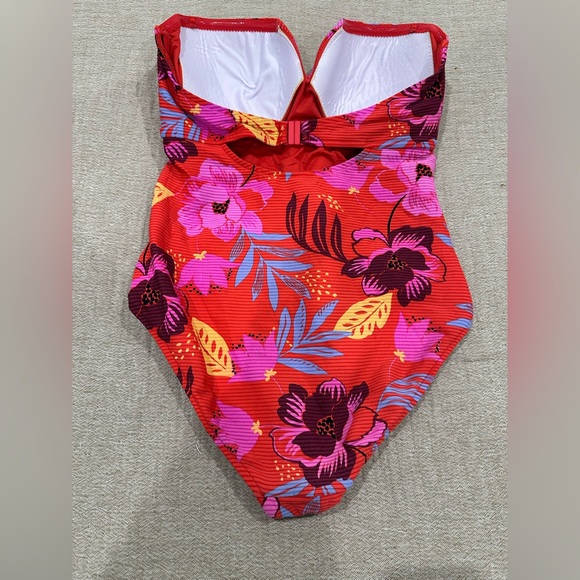 Seafolly On VacationOne Piece Chili Red Swimsuit US 10 (Australian 14) Large - Picture 5 of 6